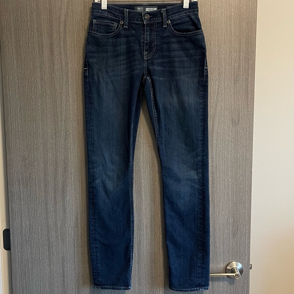 BKE Alec Skinny Jeans - Dark Wash & Stretchy - Size 29R - Picture 6 of 13